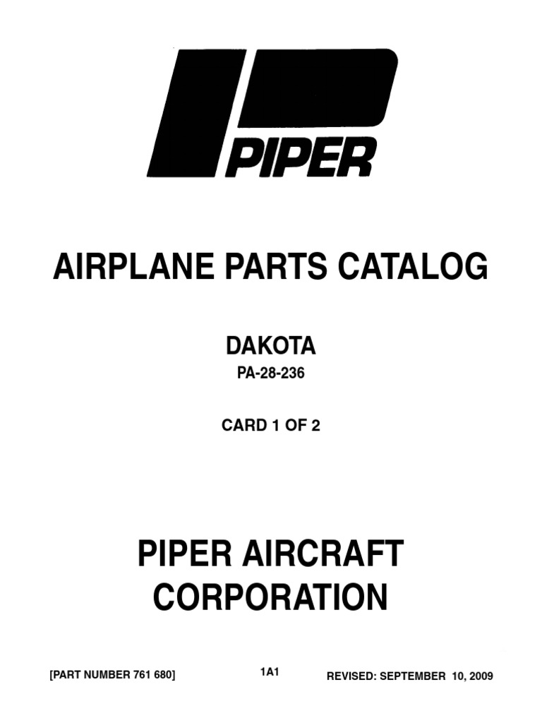 PA-28-236 Dakota Parts Catalog | PDF | Landing Gear | Air Conditioning