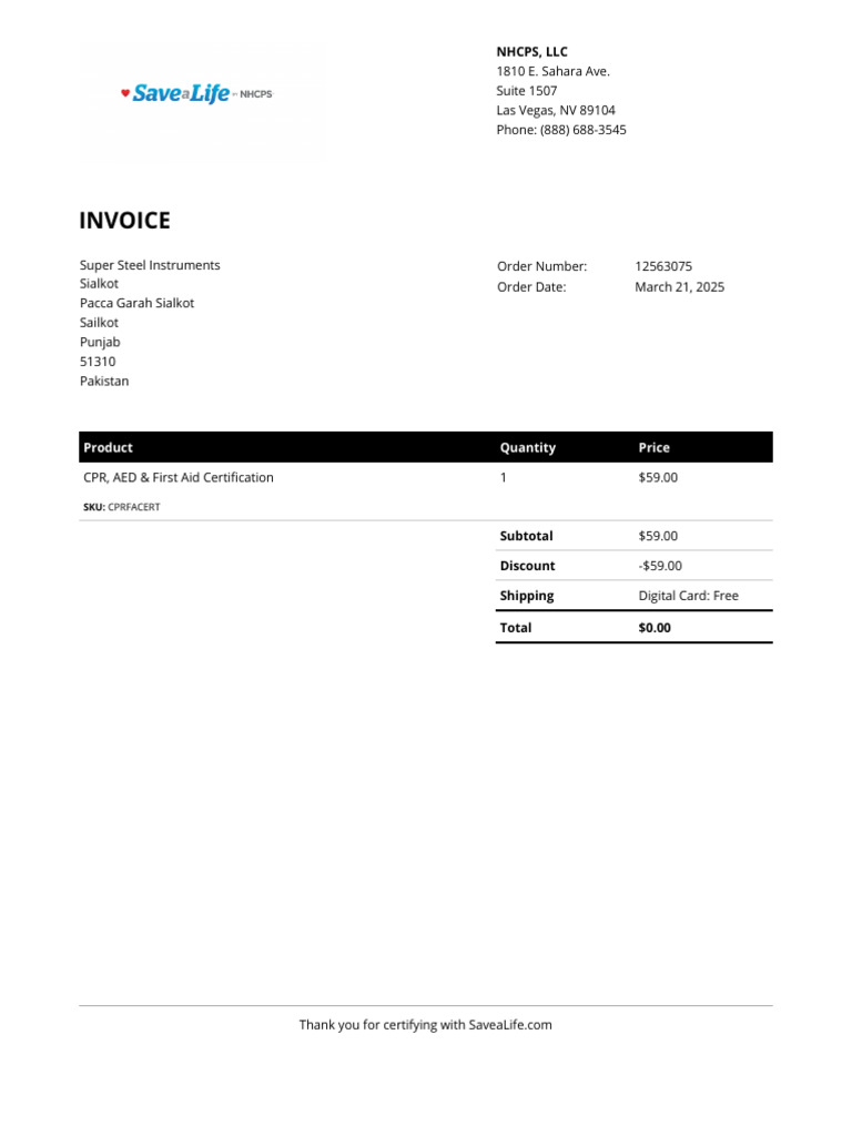 Invoice 12563075 | PDF