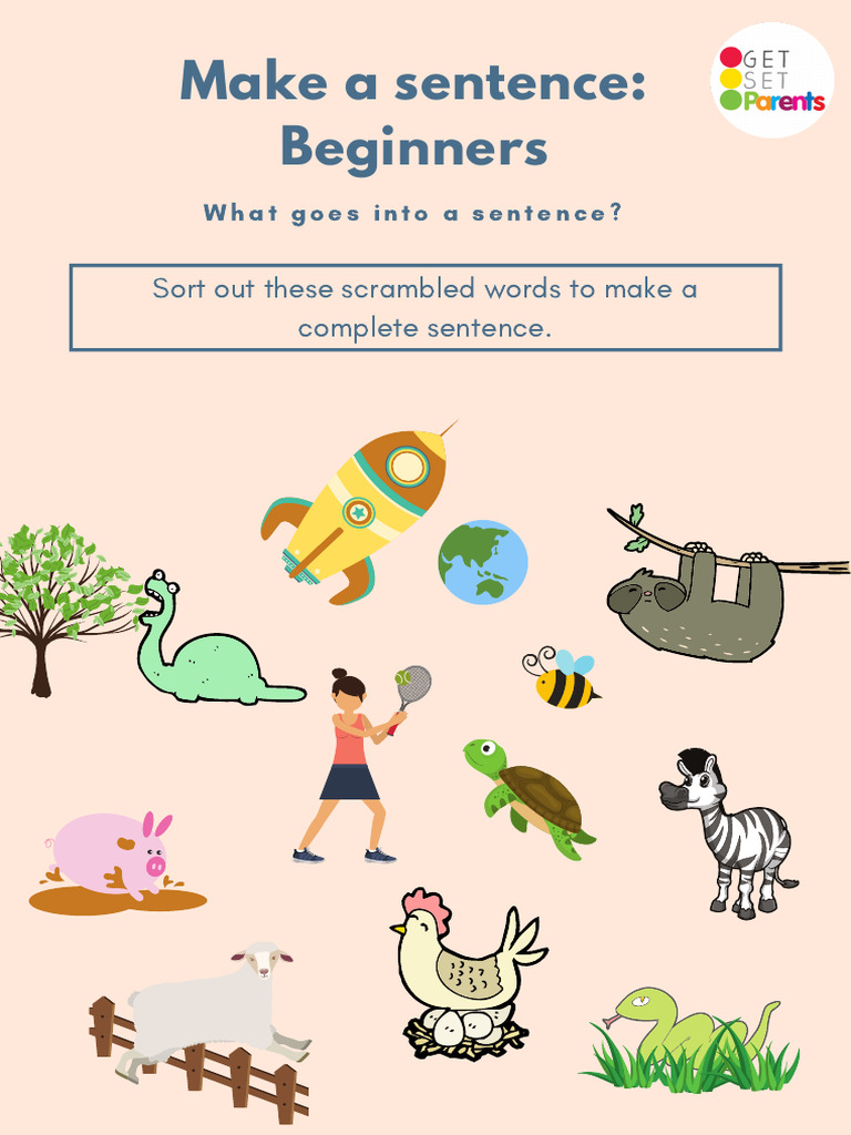 Sentence Formation Exercises for Kids | PDF