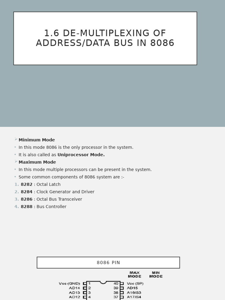 1.6 Demultiplexing of Address and Data Bus | PDF | Computer Science ...