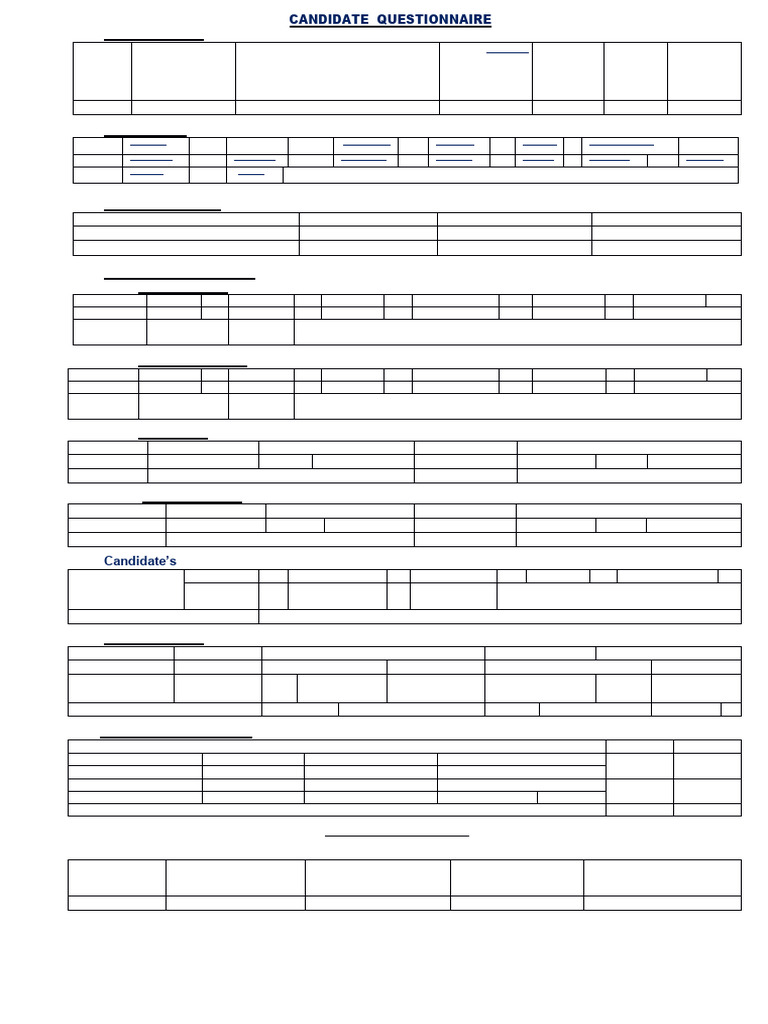 AFSB Candidate Questionnaire Guide | PDF | Chess Theory | Chess