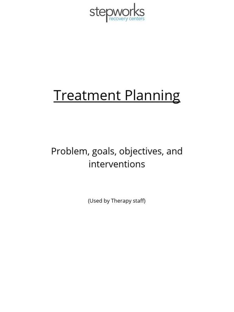 Anger Management Treatment Plan Goals | PDF | Anger | Anxiety