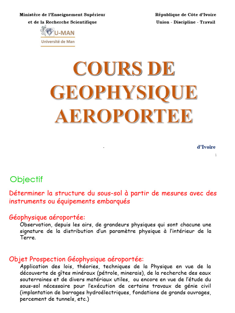 Géophysique Aéroportée : Méthodes et Applications | PDF | Strate | Géologie