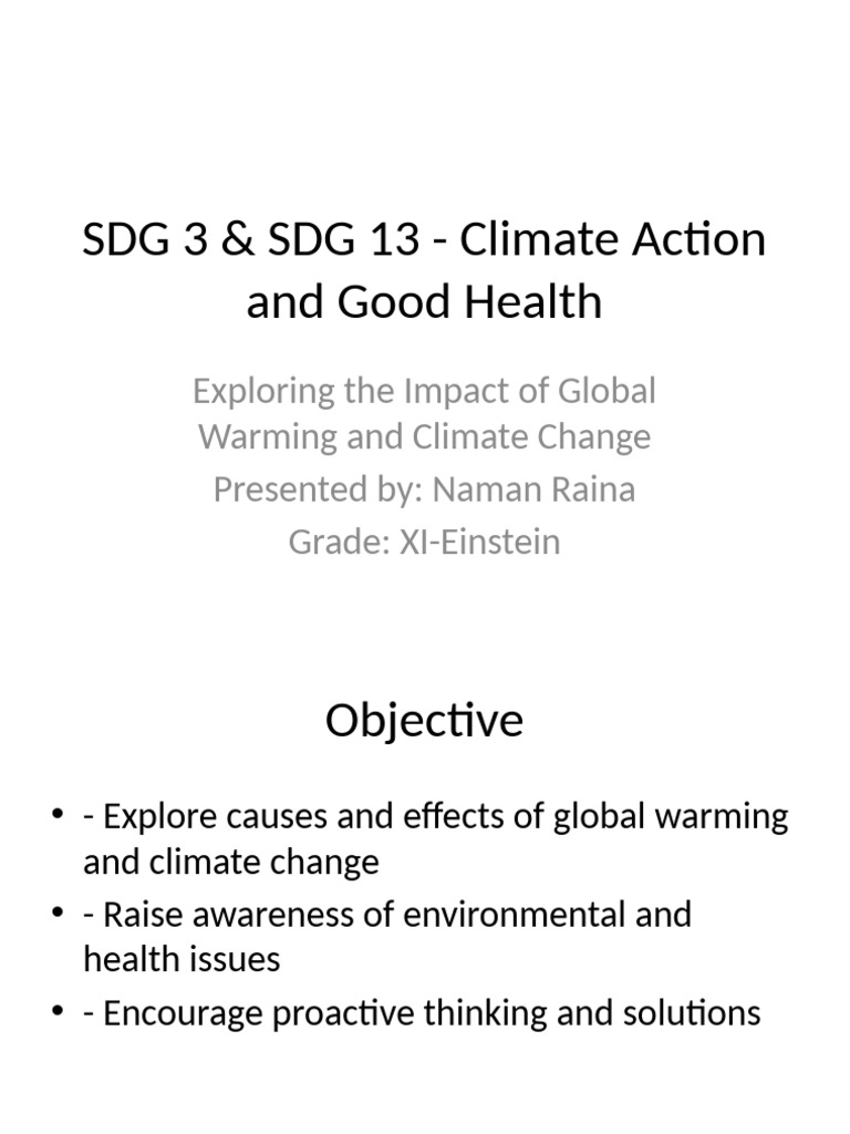 Climate Change and Health Impact Analysis | PDF | Climate Change ...