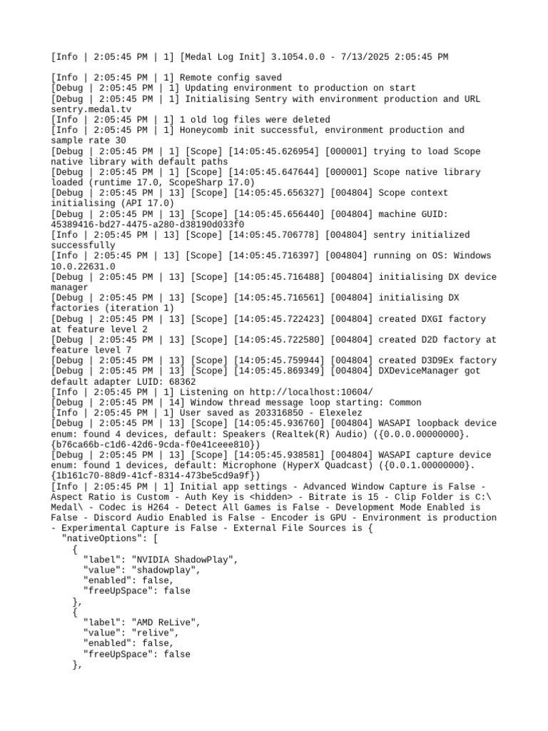 Medal Log Initialization Details | PDF | Computer Keyboard | Scope ...