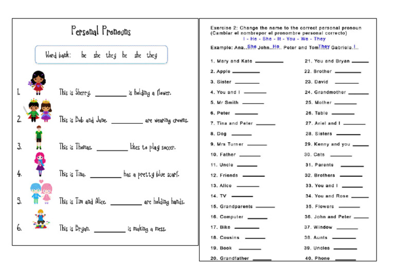 Personal Pronouns | PDF
