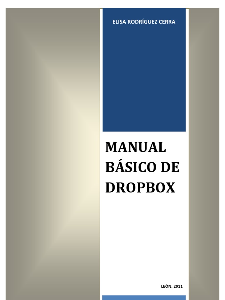 Manual Básico de Dropbox: Guía Completa | PDF | Archivo de computadora ...