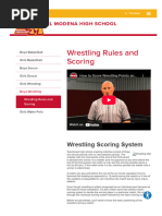 Wrestling Score Sheet | PDF | Indoor Sports