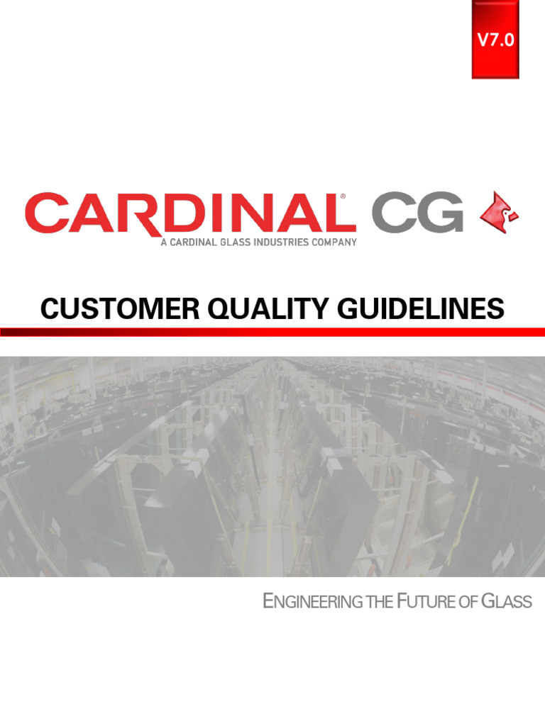 Cardinal CG Quality Guidelines V7.0 | PDF | Materials