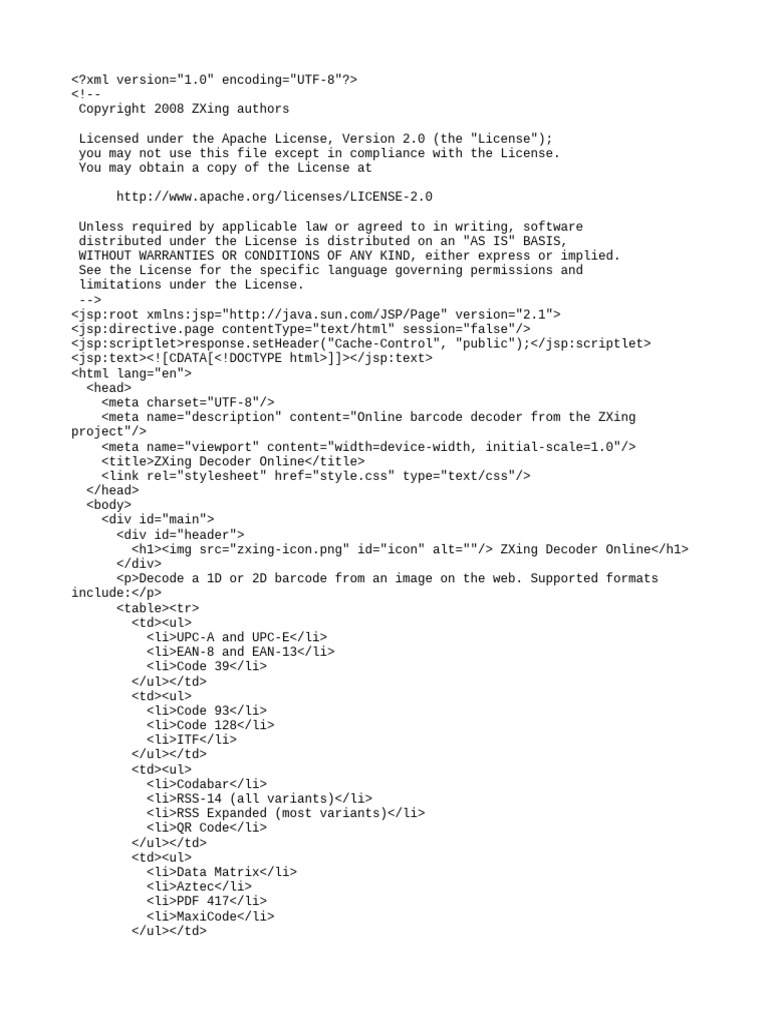 ZXing Online Barcode Decoder | PDF | Barcode | Computing