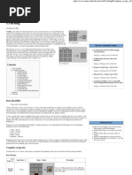 Minecraft - Recipe List - Easily Printable | Blue | Cyan