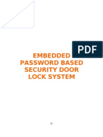 Ece Mini Project on Embedded Password Based Security Door Lock System