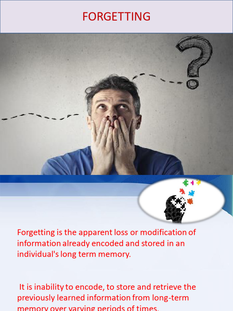 Forgetting 180405074020 | PDF | Memory | Recall (Memory)