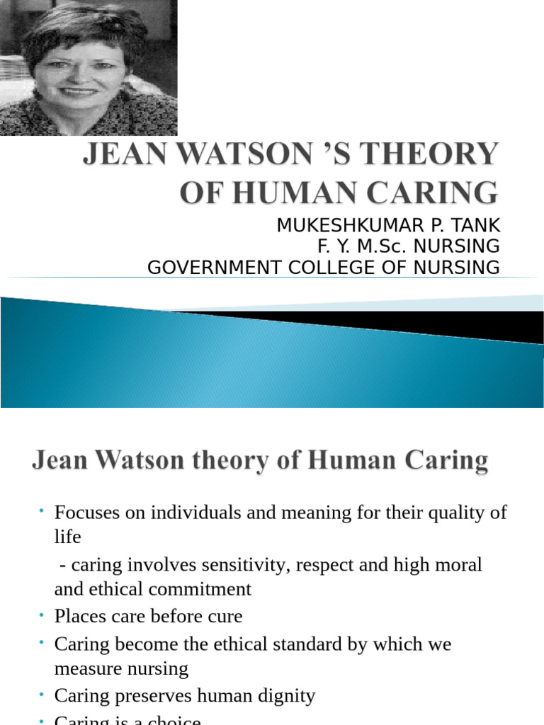 Watson's Theory of Caring in Nursing | PDF | Nursing | Empathy