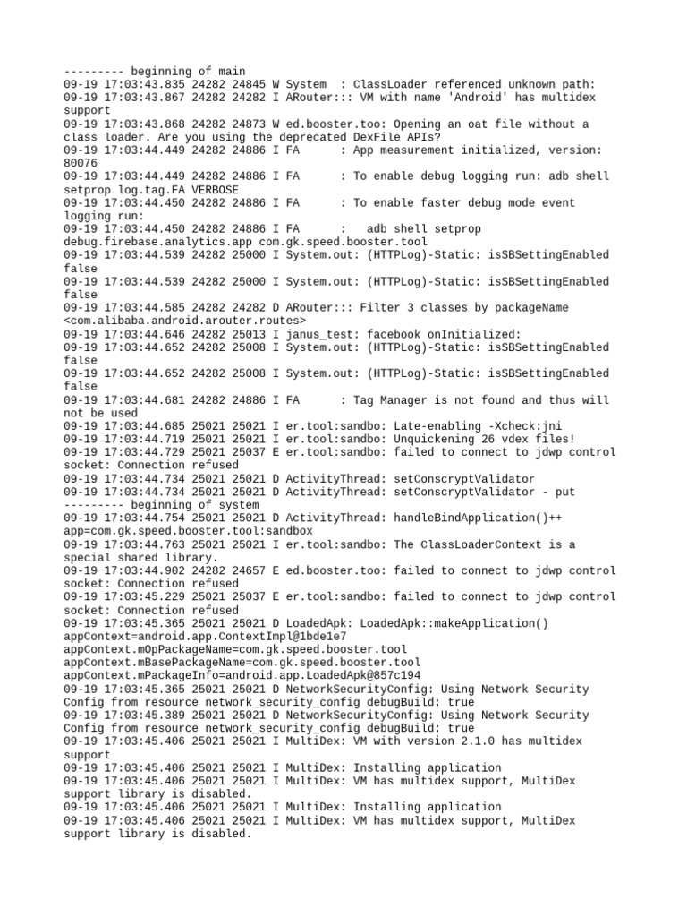 Android Multidex and Debugging Issues | PDF | Text File | Java ...
