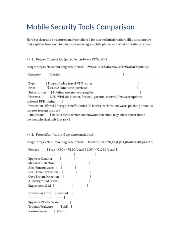 Mobile Security Tools Overview | PDF | Ransomware | Malware