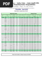 TimeTable April 2012 Correct