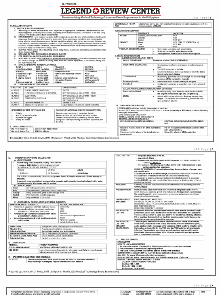 A25 - FC Notes Hema and CM (Jar) | PDF