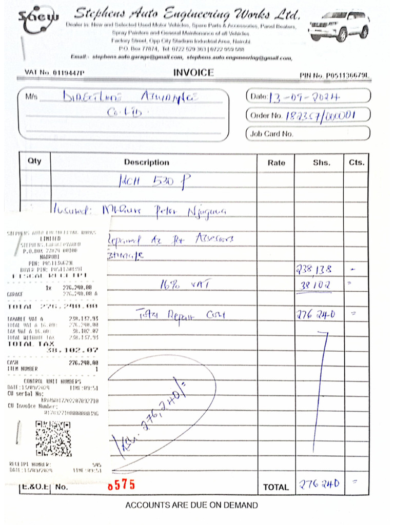 Invoice KCH 530p | PDF