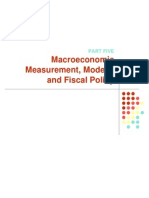 Macroeconomic Measurement, Models, and Fiscal Policy: Part Five