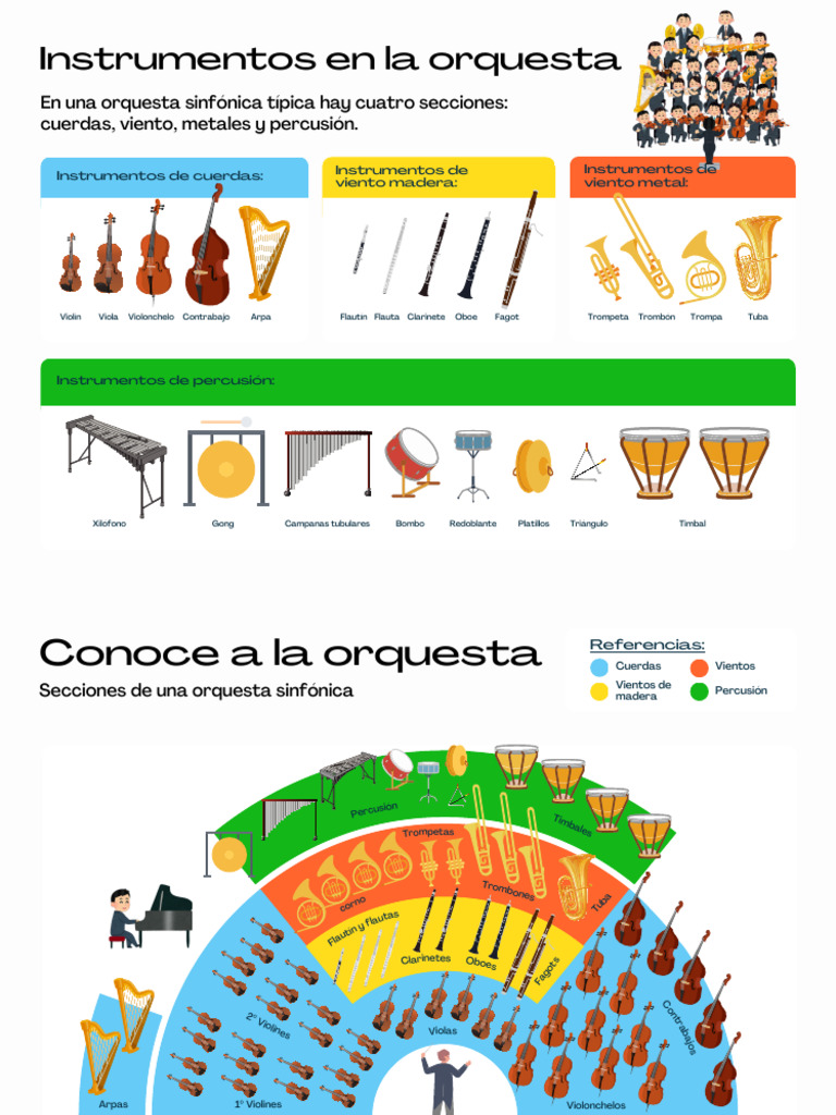 Instrumentos de La Orquesta | PDF | Orquestas | Instrumentos musicales