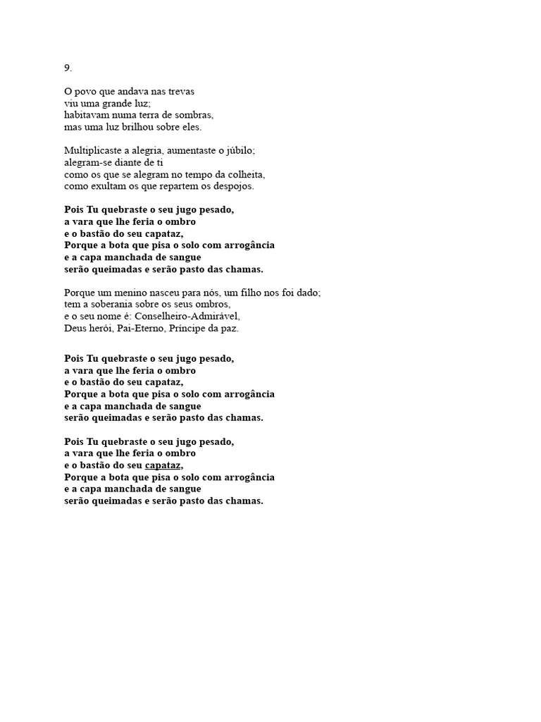 Letras Concerto Isaias | PDF | Amor | Deserto