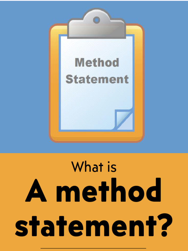 Understanding Method Statements | PDF | Hazards | Personal Protective ...