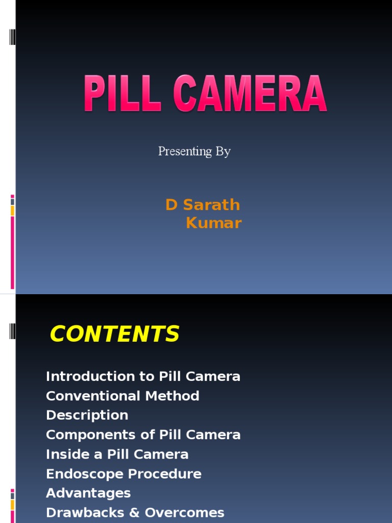 Pill Camera PDF Camera Lens (Optics)