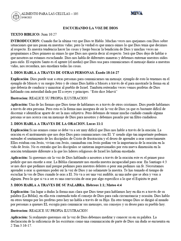 Cómo Escuchar la Voz de Dios | PDF | Oración | Dios