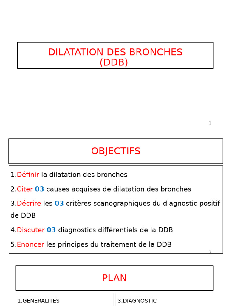 Dilatation des bronches : causes et traitement | PDF | Pneumologie ...