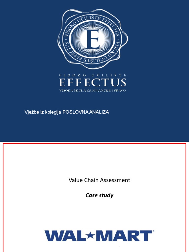 Analysis of Walmart's Value Chain Optimization PDF Walmart Inventory