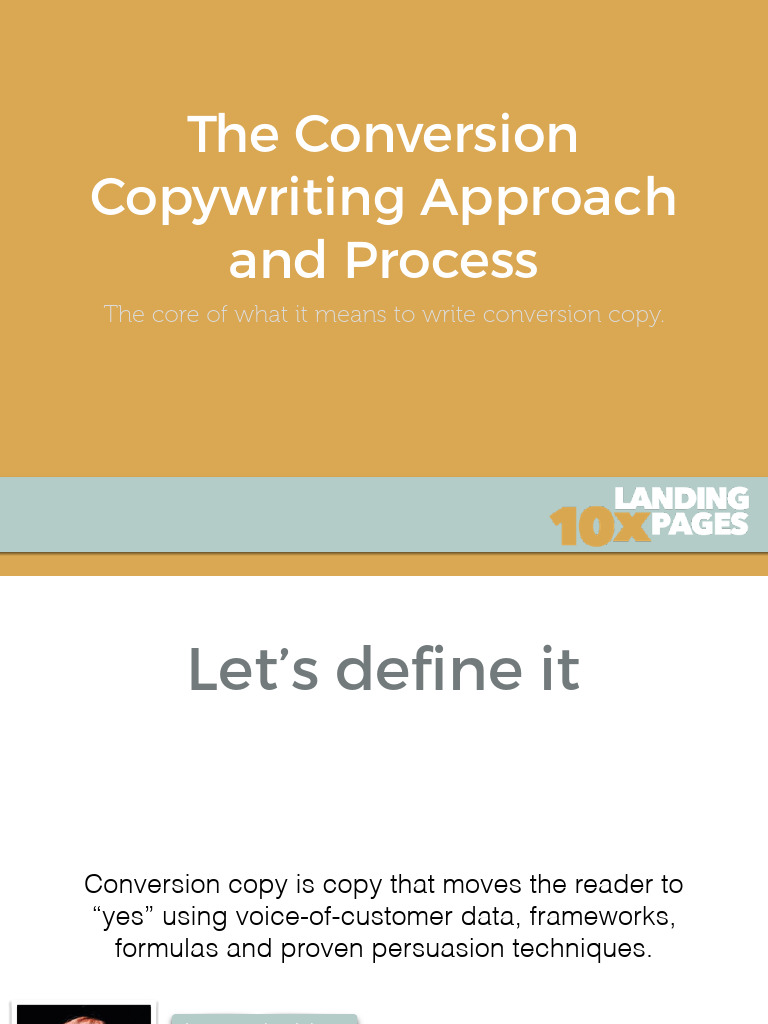 02-The Conversion Copywriting Approach and Process-20 | PDF