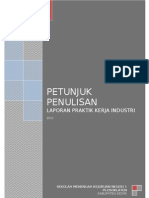 Petunjuk Penulisan Laporan Prakerin