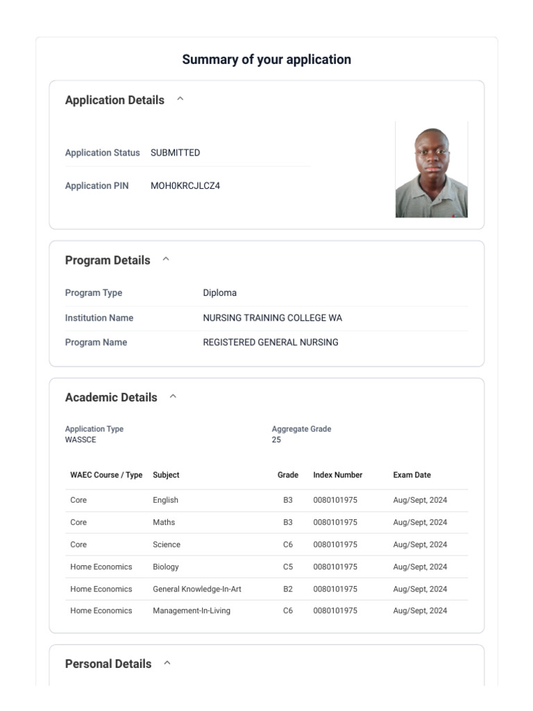 HTI Student Portal Application Summary | PDF