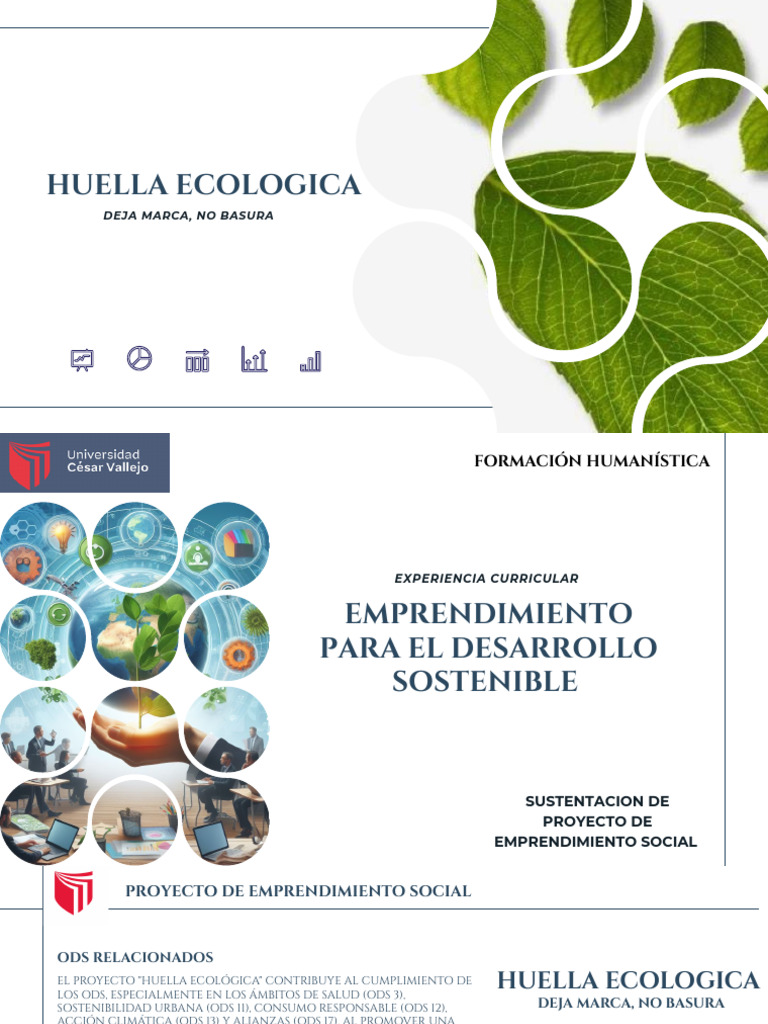 Pptts Sustentacion de Proyecto Huella Ecologica | PDF | Residuos ...