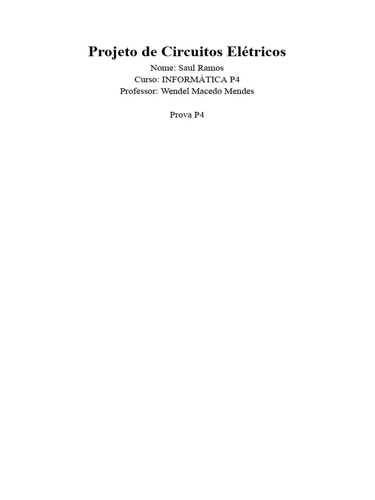 Compreensão de Circuitos Elétricos | PDF | Rede elétrica | Eletricidade