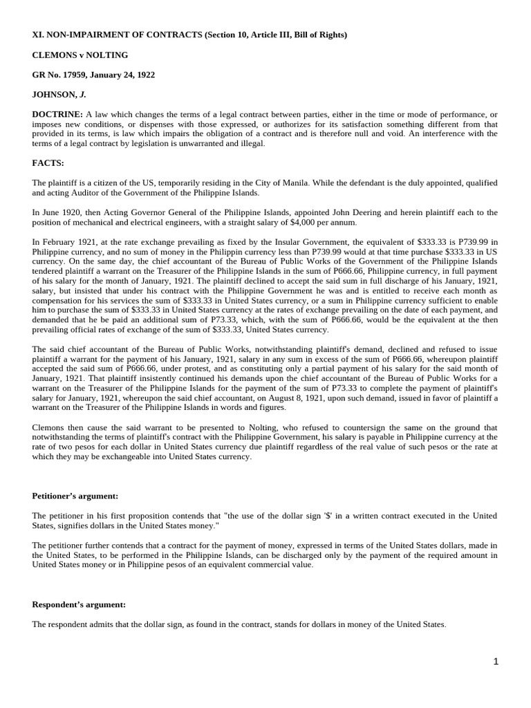 XI-XIV Constitutional Law II | PDF | United States Dollar | Lawsuit