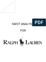 SWOT ANALYSIS - RALPH LAUREN