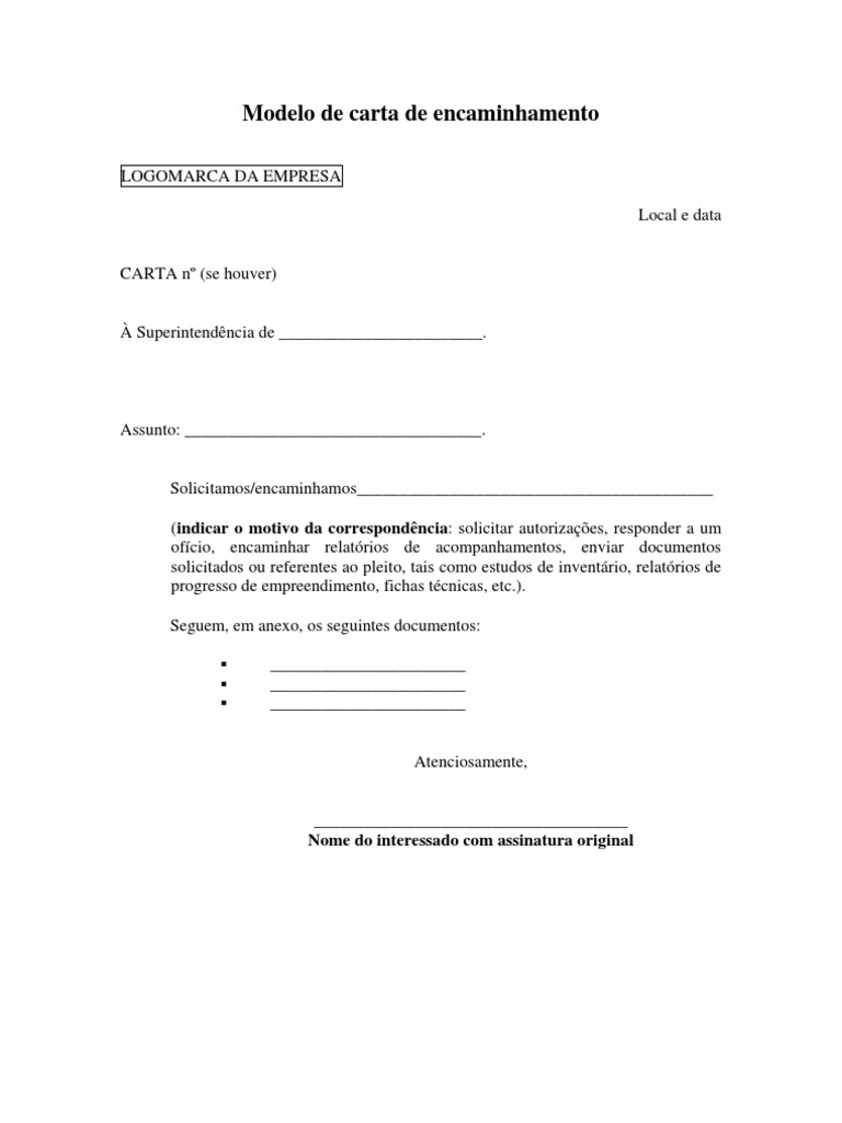 Carta De Anuencia Download - New Sample b