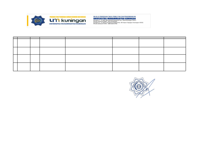 Jadwal Sempro Gel 8 | PDF
