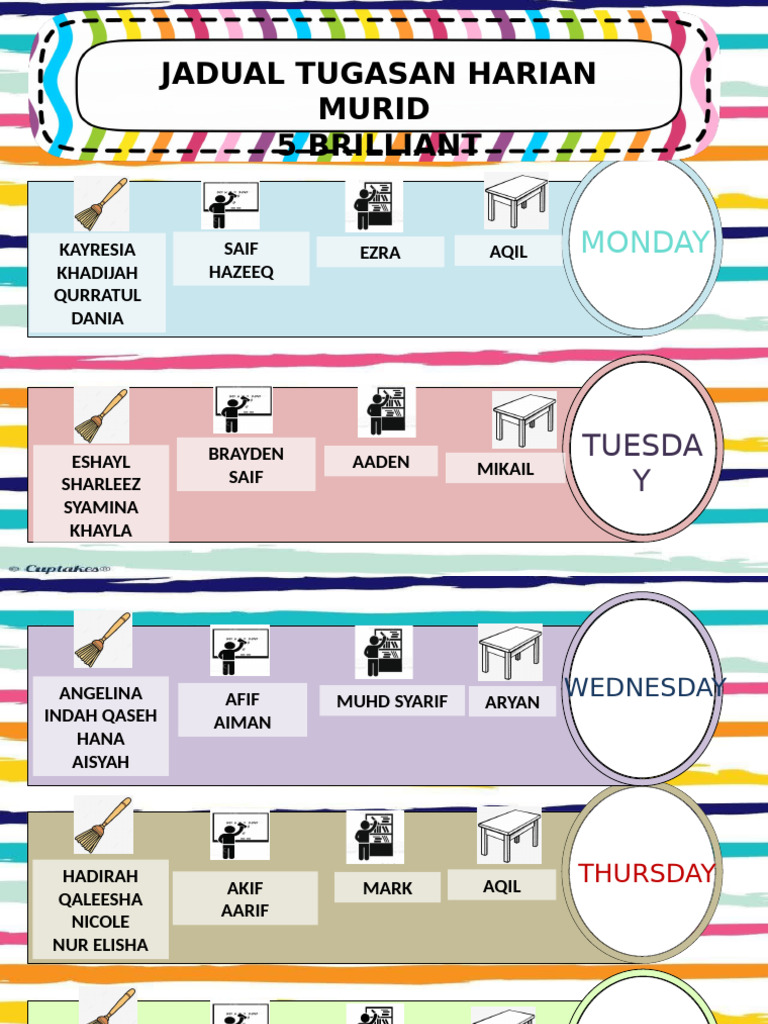 Daily Task Schedule for Students | PDF