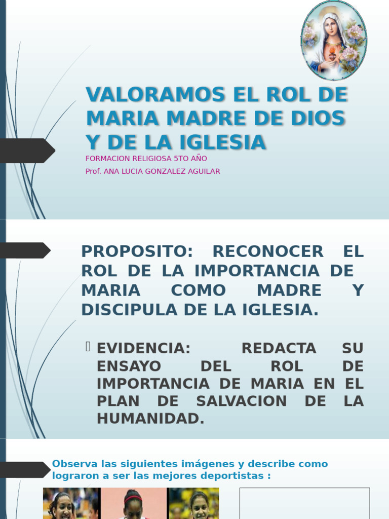 María: Discípula y Madre de la Iglesia | PDF | María, madre de Jesús ...