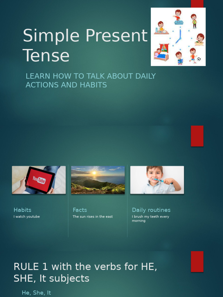 Mastering Simple Present Tense Rules | PDF | Grammar | Linguistic ...