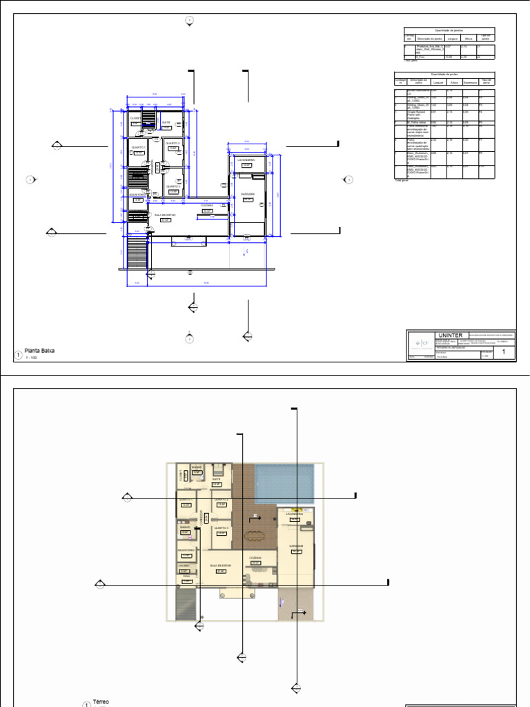 Planta Baixa de Residência Unifamiliar | PDF | Casa | Projeto arquitetônico