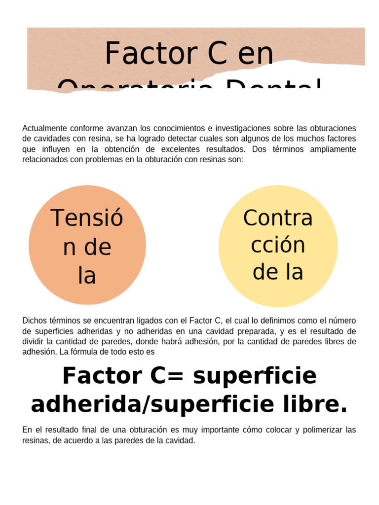 Importancia del Factor C en Odontología | PDF