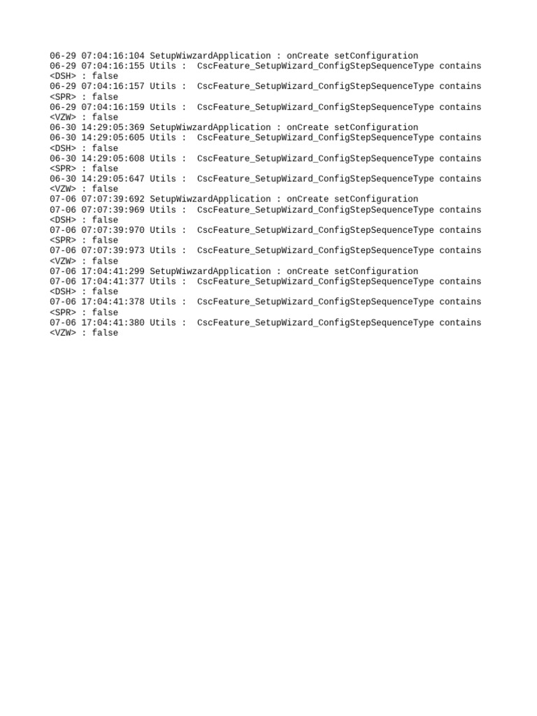 Setup Wizard Configuration Logs | PDF