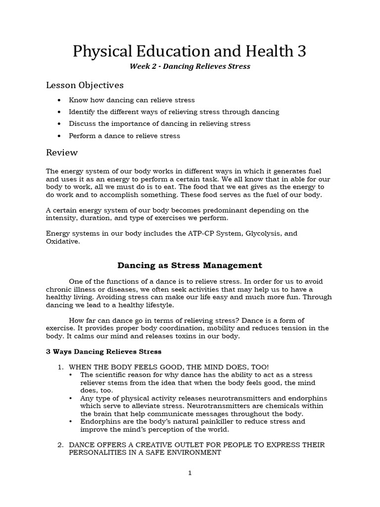 Physical Education and Health 3 Week 2 | PDF | Physical Fitness ...