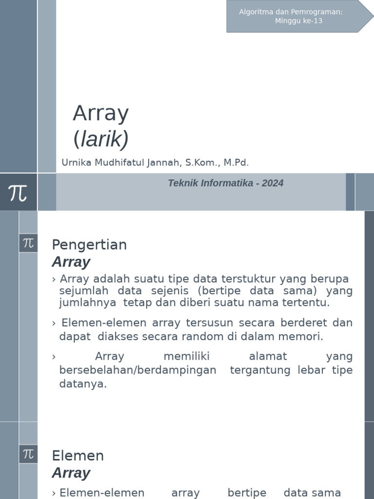 Pengantar Array dalam Pemrograman C++ | PDF