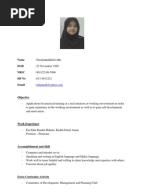 Contoh Resume Pelajar