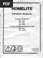 Download Homelite ST145ST155ST175 Strimmer and ST185ST185C Brushcutter Owners Manualpdf by Julian Alexander Paul Gilbert SN88876840 doc pdf